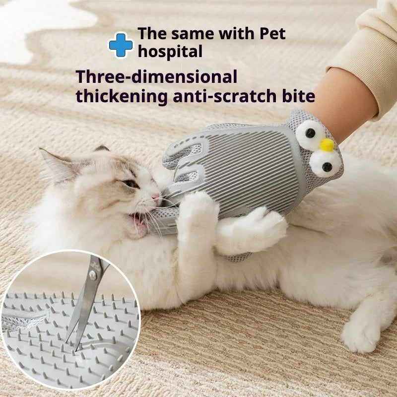 Pet Grooming Gloves for Dogs & Cats – Deshedding & Hair Removal Mitt