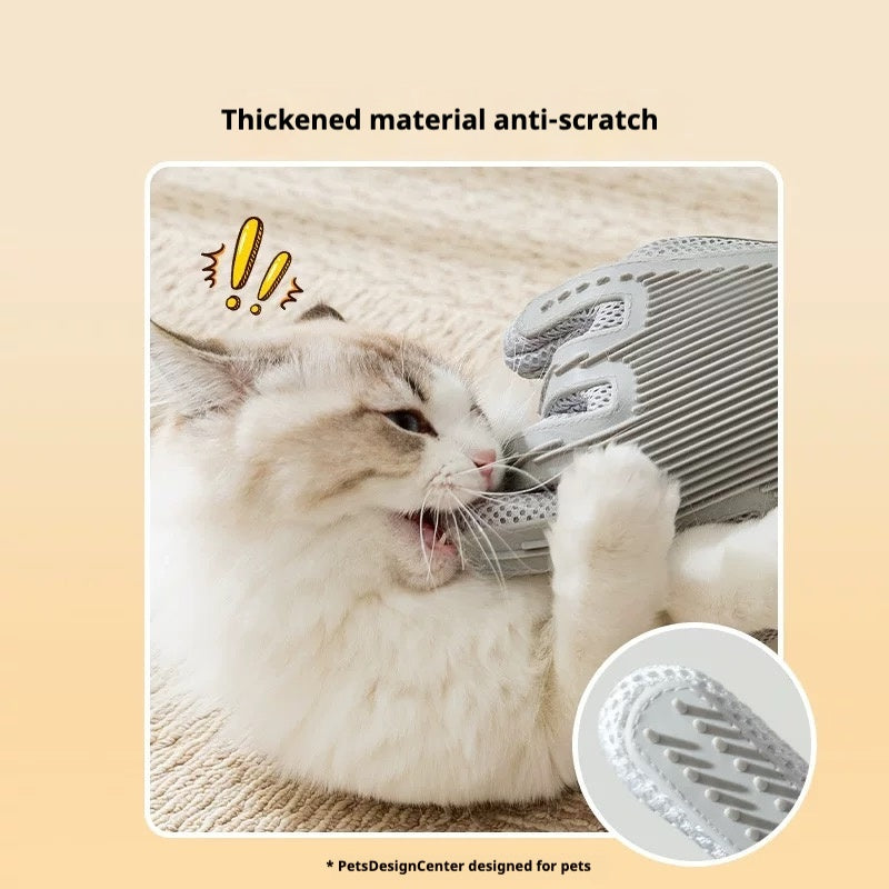 Pet Grooming Gloves for Dogs & Cats – Deshedding & Hair Removal Mitt