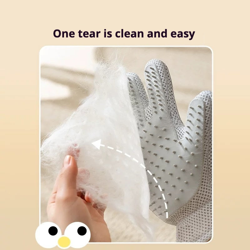 Pet Grooming Gloves for Dogs & Cats – Deshedding & Hair Removal Mitt